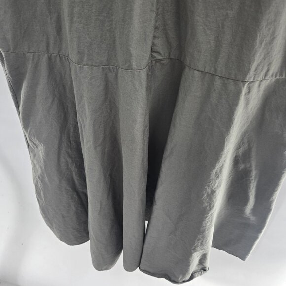 Zara White Green Cotton Ribbed Pockets Sleeveless Midi Dress Medium - Picture 8 of 13